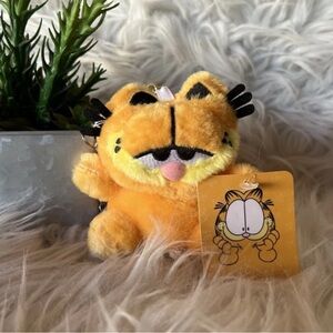 Garfield Plush Keychain Sleeping 10 cm New